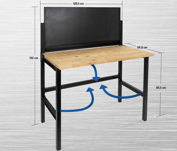 Image du produit CarTech Établi rétractable (120 cm, 64 cm)
