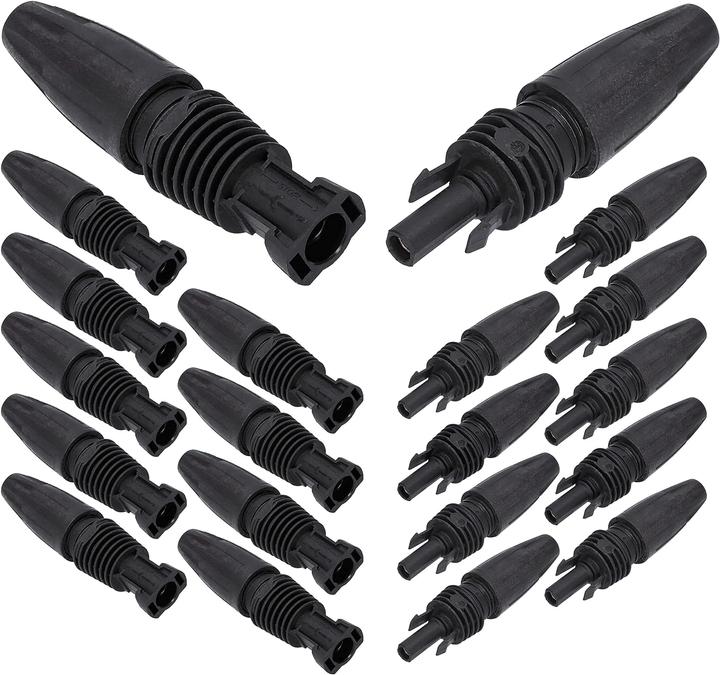 Produktbild Kalitec Weidmüller PV-Stick Solarstecker 10er Set komplett Stecker und Buchsen I werkzeuglose Montage I für (Solarstecker)