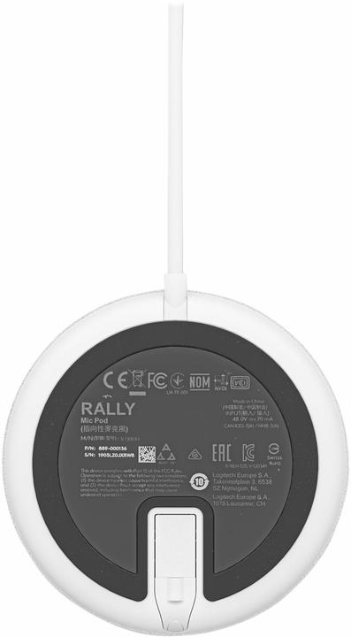 Productafbeelding Logitech Rally Mic Pod accessoire voor de Rally Ultra-HD ConferenceCam - OFF-WHITE - WW