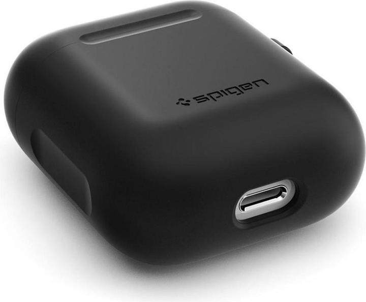 Image du produit Spigen Custodia Silicone Fit Airpods Black (Sac pour écouteurs)