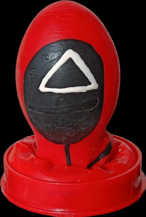 Actual product image Erco Hand-painted joke condom with glow effect - red (1 pcs.)