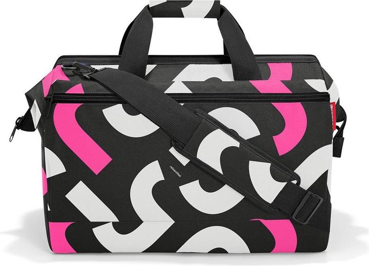 reisenthel Allrounder L Pocket Bold Signature pink – Vielseitige Doktortasche für Reise, Arbeit und (Tasche)