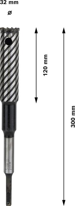 Produktbild Bosch Professional Zubehör PRO SDS plus Rebar Cutter Bohrer, 32 x 120 x 300 mm (32 mm)