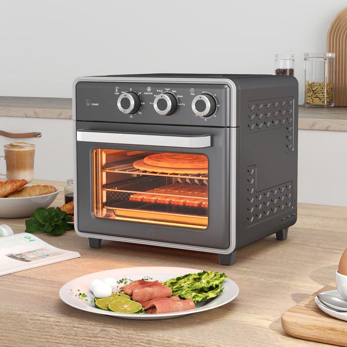 Produktbild Swisshandel24 Minibackofen mit Umluft 20L Mini Ofen mit Backblech, Grillrost und Krümelblech, 90-230°C