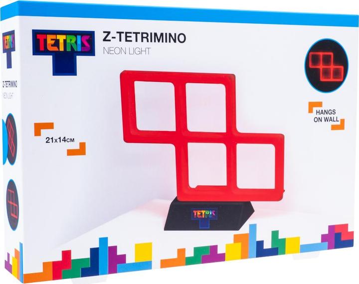 Image du produit Fizz Creations Tetris Red Z Tetrimino Neon Light Retro Gaming Lamp | Officially Licensed | USB Power