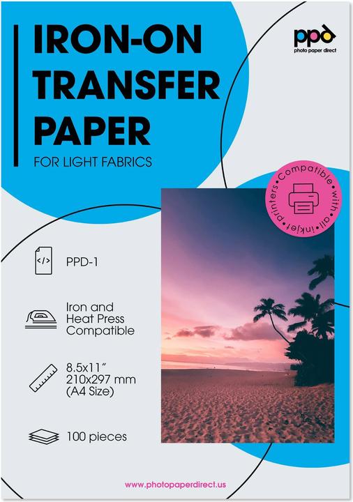 Actual product image ppd Transfer paper (100 x)