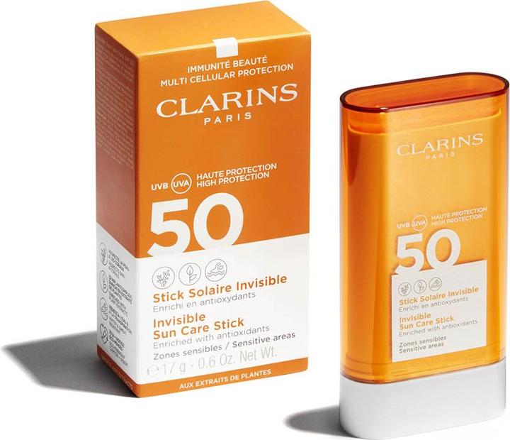 Produktbild Clarins Invisible Sun Care Stick (Sonnencreme Gesicht, Sonnenstick, SPF 50, 69 g)