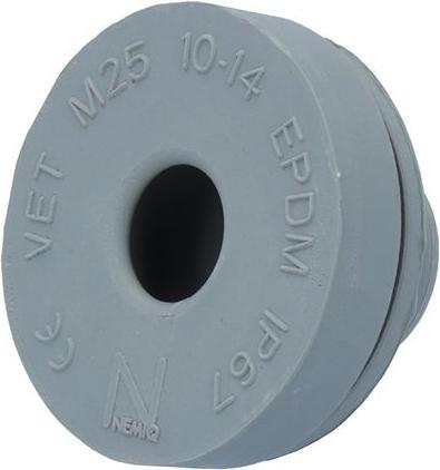 Produktbild Nemiq Membran-Kabeldurchführung, 40... 60mm, Kautschuk, Grau (Kabeldurchlass, 9 cm)