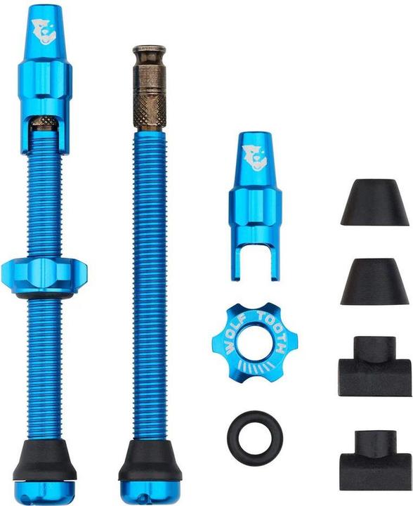 Produktbild Wolf Tooth Tubeless Valve Stem Ventile, Clik Valve, 60mm, 2 Stk., blue