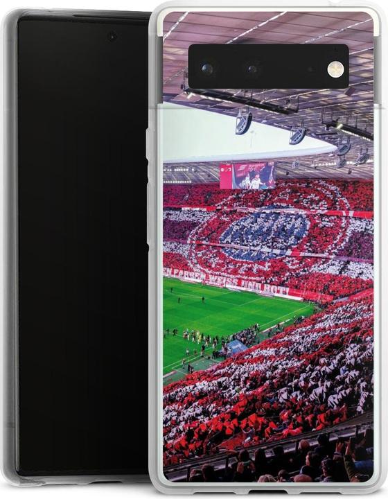 Produktbild DeinDesign Silikon Hülle für Google Pixel 6 Handyhülle Case Smartphone Schutzhülle FC Bayern München FCB (Google Pixel 6)