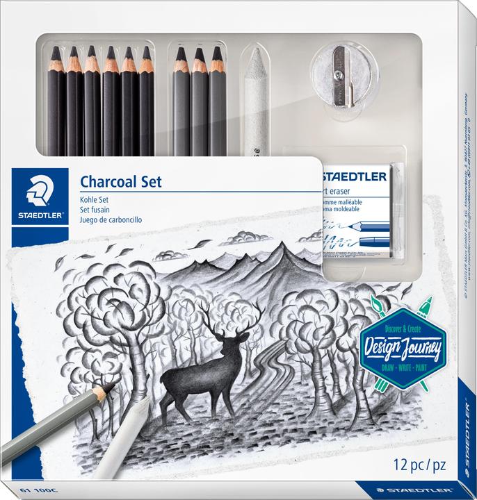 Staedtler Mars Lumograph charcoal 100C Charcoal pencils (4.50 mm, M, 9 x)