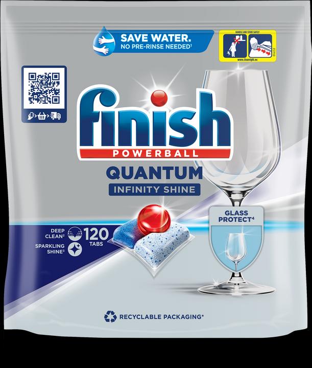 Image du produit Finish Quantum Infinity Shine Megapack (Tabs, 120 Cycles de lavage)