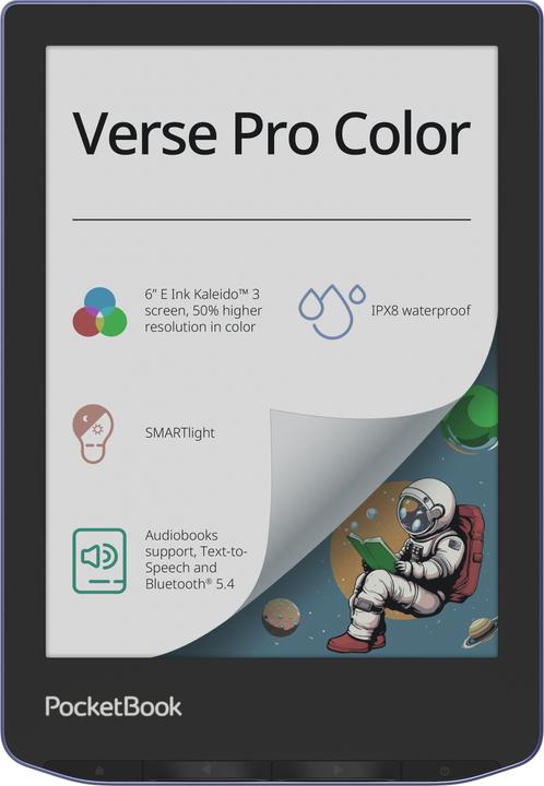 Immagine prodotto PocketBook Verse Pro Color (6", 16 GB, Sogno di lavanda)