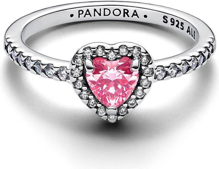 Immagine prodotto Pandora Erhabenes Rosafarbenes Herz Ring (58, 925 Argento)