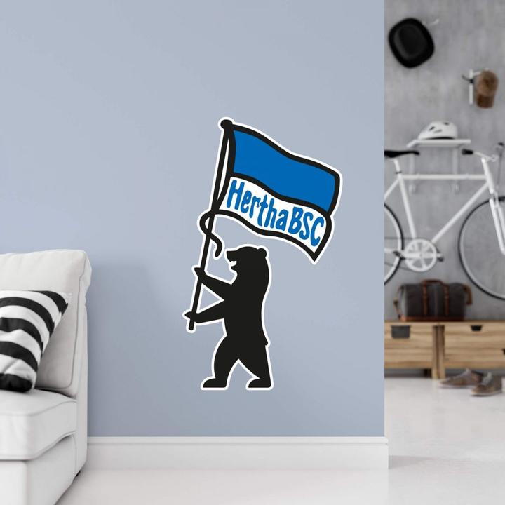 Produktbild Hertha BSC Berliner Bär & Hertha Fahne (70 x 124 cm)