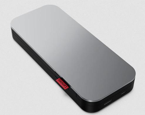 Actual product image Lenovo GO Wireless Power Bank 10000 mAh, Thunder Black, 258 g, 15 W (10000 mAh, 30 W, 38.50 Wh)