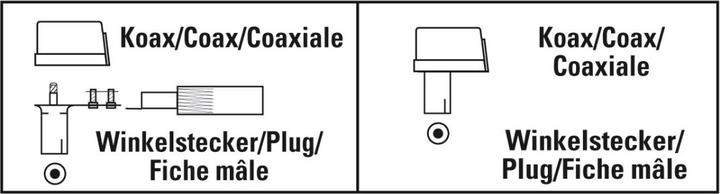 Produktbild Hama Antennen-Stecker, Koax-Winkel 90°, schraubbar (Antennenkabel)