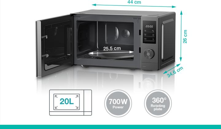 Image du produit Gorenje Micro-ondes - MO20A3T4 - (Prise UE, 20 l)