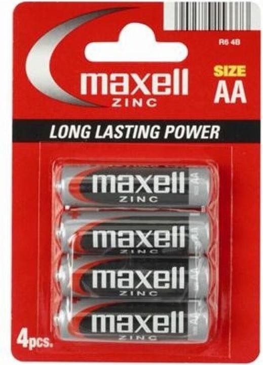 Maxell Pila Salina Manganeso AA R6 Blister*4 (4 Stk., AA)