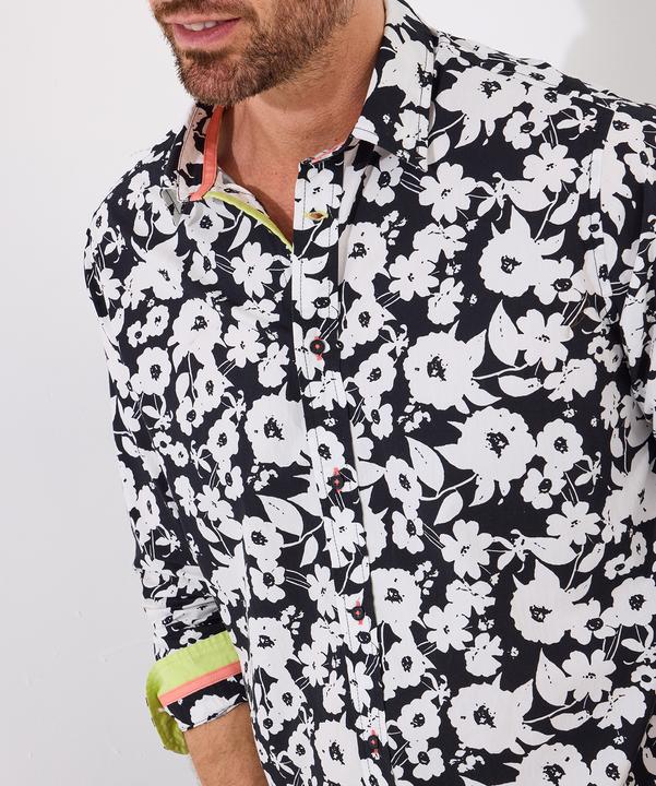 Actual product image Joe Browns Monochrome Floral Long Sleeve Shir (L)