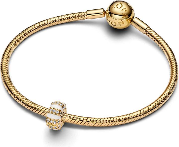 Immagine prodotto Pandora Ciondolo con clip in pietre e smalto (Smalto, Metallo, Placcato oro 14 K, Acciaio inossidabile)