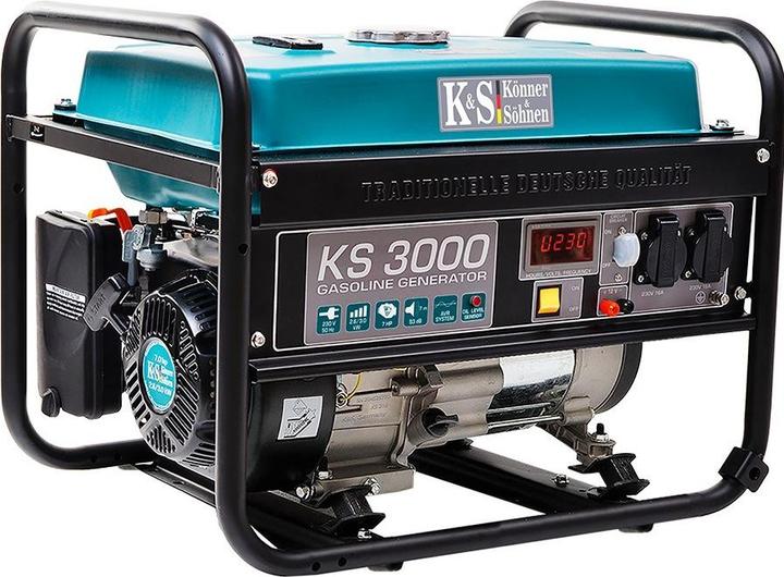 Produktbild Könner & Söhnen Benzin Generator 3kW 230V KS 3000 (2600 W, 2.08 l)
