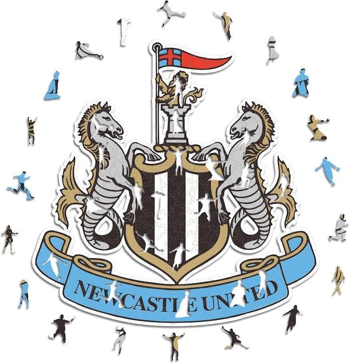 Actual product image Iconic Newcastle United FC - Logo - Wooden Puzzle Size S (150 pieces) (150 pieces)