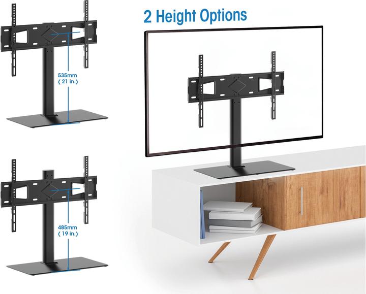 Actual product image Manhattan Tv stand max height adjustable (Table, 65", 45 kg)