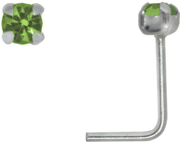 Bijouteria Nasenpiercing (Silber 925, Kristall)
