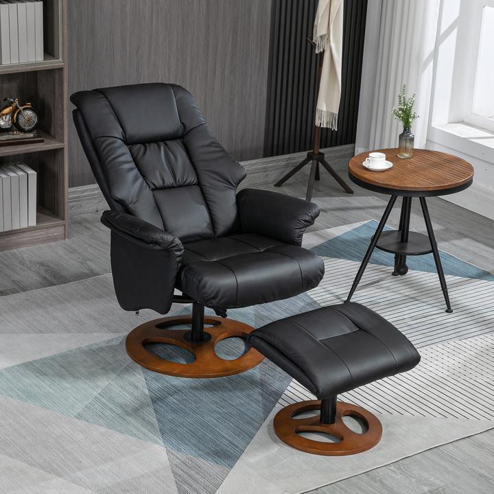 Actual product image Homcom Relaxing armchair with footstool