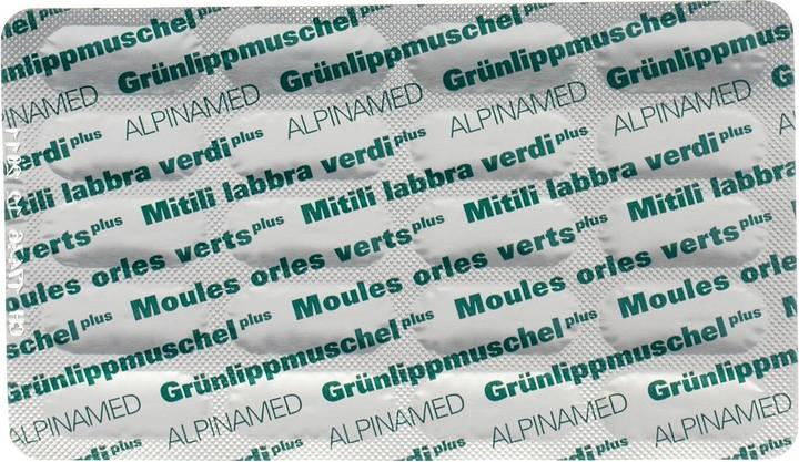 Nährwerte und Zutaten Alpinamed Grünlippmuschel (120 Stück, Kapseln, 100 g)