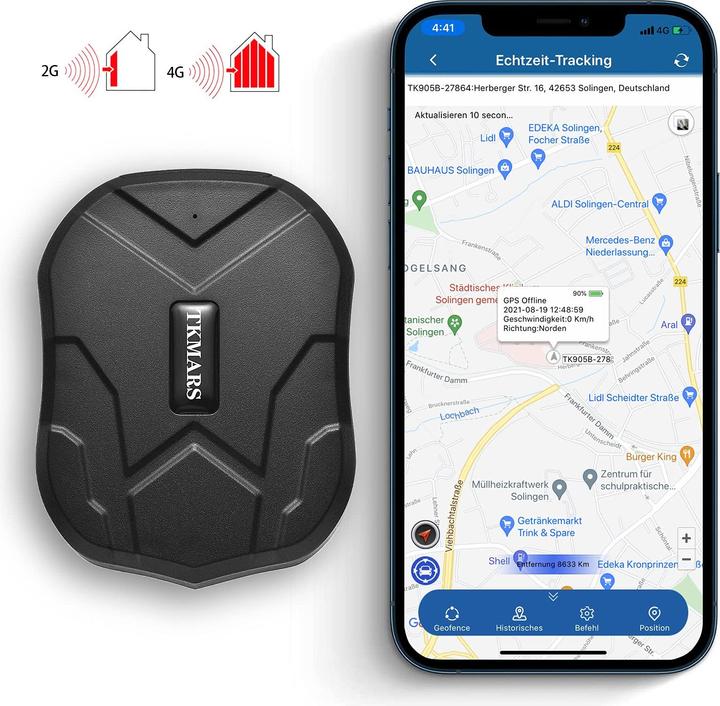 Produktbild Kuce 4G GPS Tracker TK905 (iOS, Windows)