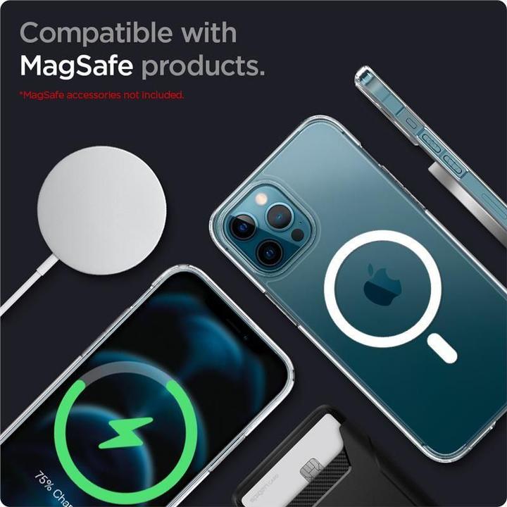 Produktbild Spigen Crong ULTRA HYBRID MAG MAGSAFE IPHONE 12 PRO MAX Baltas (Apple iPhone 12 Pro Max)