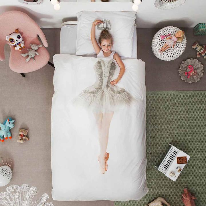 Actual product image Snurk Girls' bed linen Ballerina 135 x200