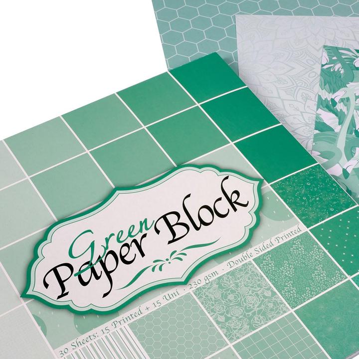 Produktbild Grafix Bastelkarton, 30 Blatt - Grün (30 x)