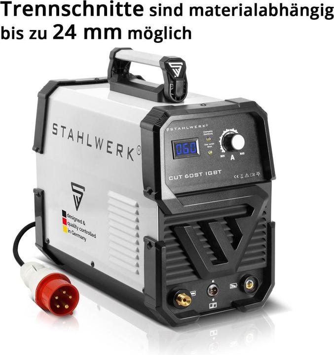 Actual product image Stahlwerk Plasma cutter CUT 60 ST IGBT with 60 ampere up to 24mm cutting capacity