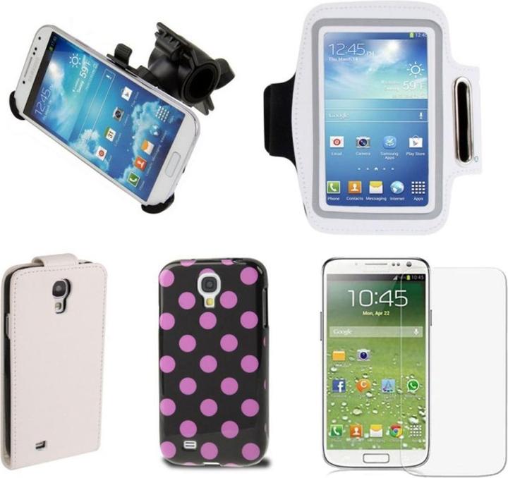 Produktbild König Design Handyset 8 tlg. für Samsung Galaxy S4 GT I9500 / GT I9505 / LTE+ GT I9506 / Value Edition GT I9515 (Samsung Galaxy S4 I9500)
