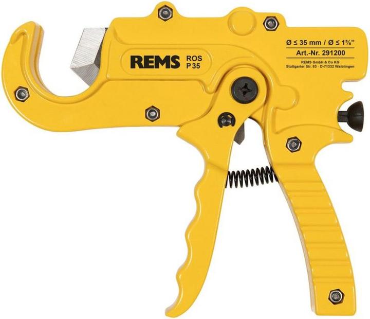 Rems ROS P 35 Rohrschere mit Schnellrücklauf 35 mm 1 3/8" ( 291200 R ) (35 mm)