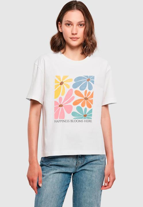 Actual product image Merchcode Ladies Happiness Blooms Here Tee - 192543 (S)