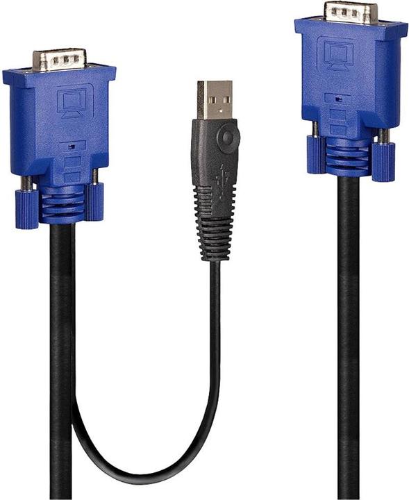Lindy Câble combiné KVM et USB 1m Câble VGA KVM Combo avec USB
