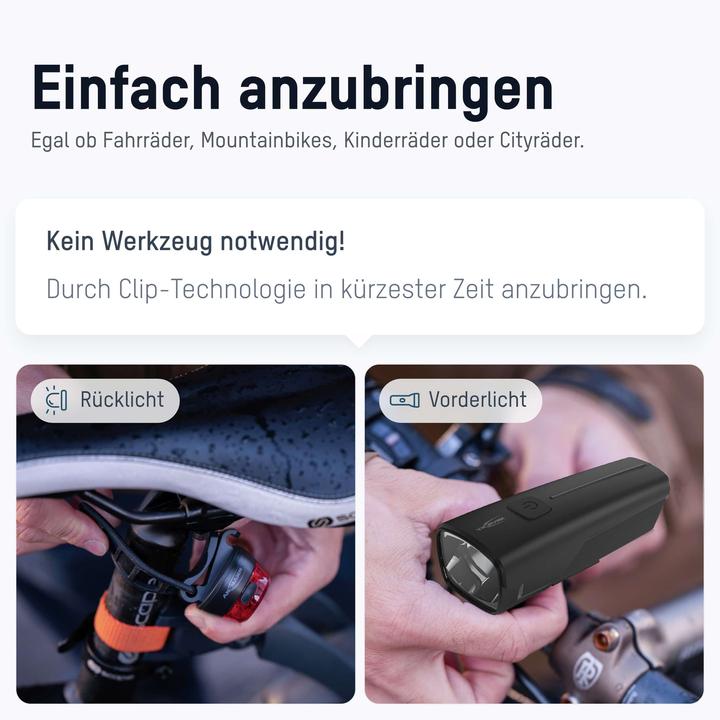 Actual product image Ansmann Bikelight Rear-LED round 200mAh