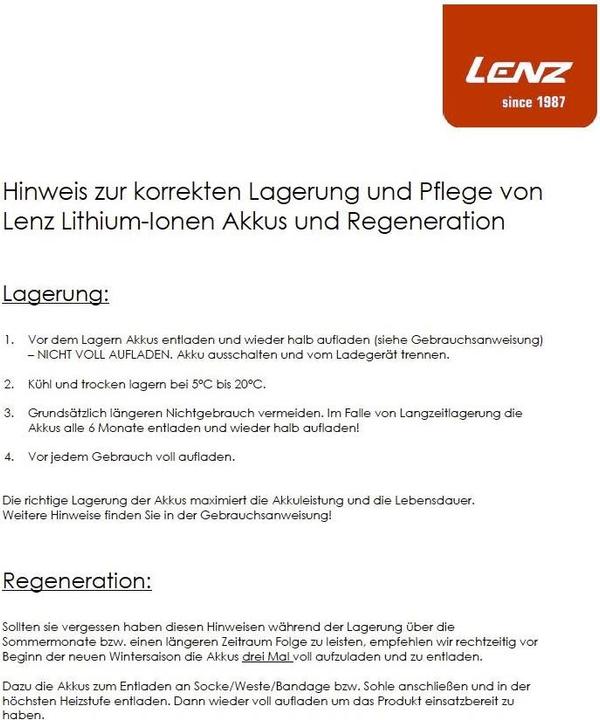 Produktbild Lenz Lithium Pack rcB 1200 (One Size)