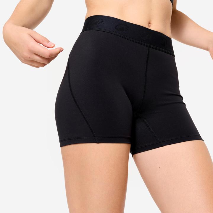 Image du produit Domyos Short de fitness training avec ceinture élastiquée, noir (L)