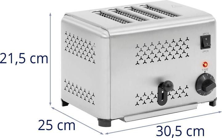 Actual product image Royal Catering Toaster - 1800 W - 4 slots -
