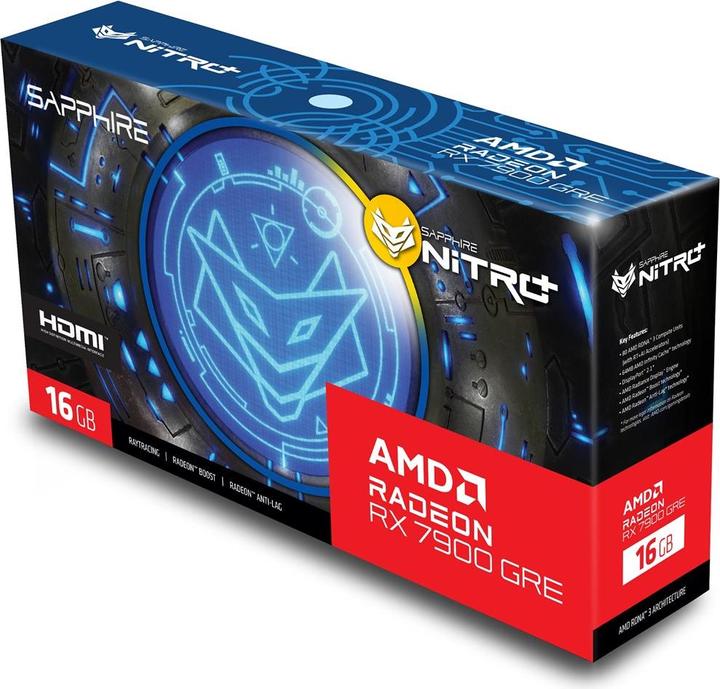 Actual product image Sapphire Radeon RX 7900 GRE Gaming Nitro+OC (16 GB)