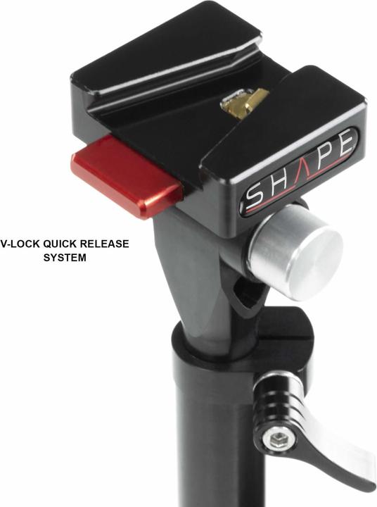 Shape Teleskopischer Push Button Magic Arm Kit mit Delta Mini Platte (Stativadapter)