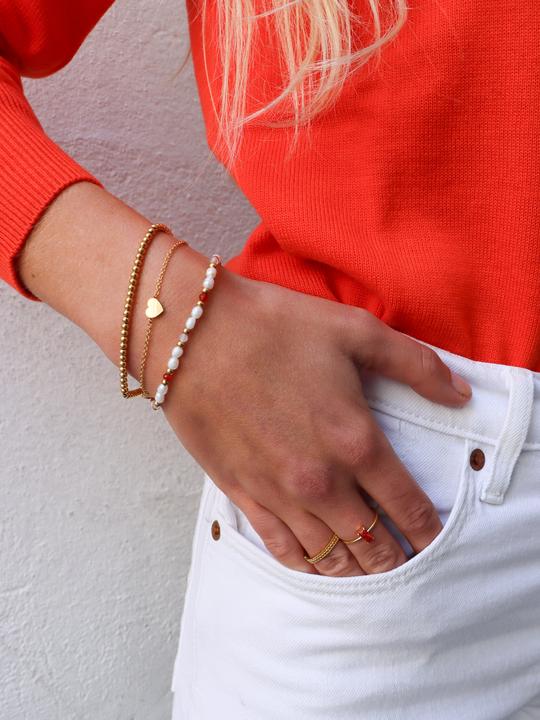 Image du produit Tara Style True Love Bracelet-jonc - Bracelet-jonc (waterproof) (18.50 cm, Acier inoxydable 18k plaqué or, 100% résistant à l'eau)