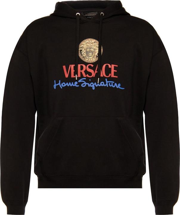 Versace Logo Hooded Sweatshirt (M)