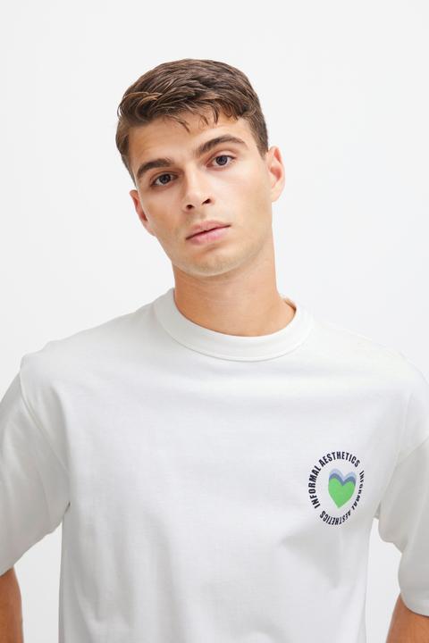 Actual product image Casual Friday CFTue relaxed fit tee with chest print 20505006 (S)