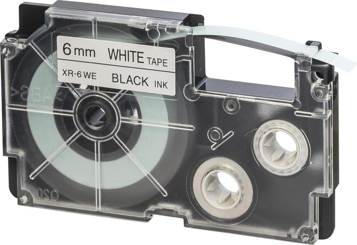 Casio Schriftband XR (0.60 cm, Schwarz, Weiss)